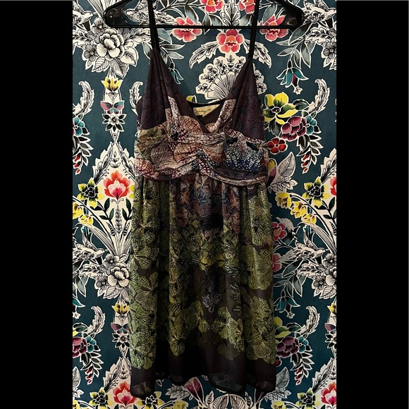 Staring at Stars Dresses & Skirts - Anthropologie/Staring at stars: women’s (8) Spaghetti strap print dress